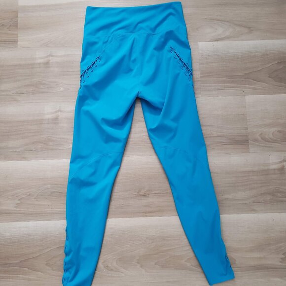Nike Dri-Fit Boutique Bungee Training Tights Bright Blue Size Small Petite - Picture 8 of 10